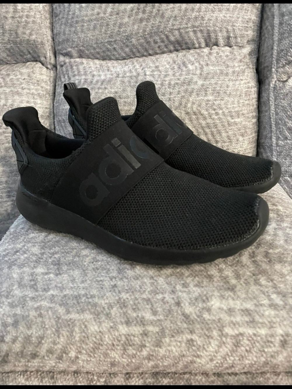 adidas Black Slip-On Athletic Sneakers Lite Racer Shoe